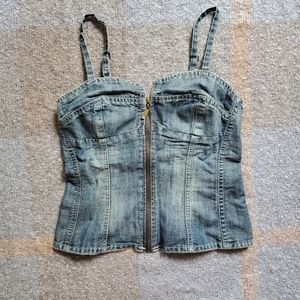 Mudd Summer Top S Denim Look